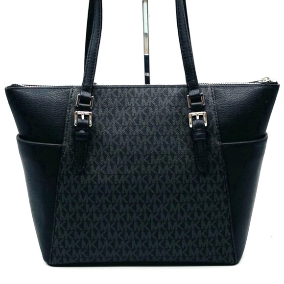 Michael Kors Large Top Zip Tote Bag Black & Large Continental Wallet Black (NWT) - Picture 6 of 12